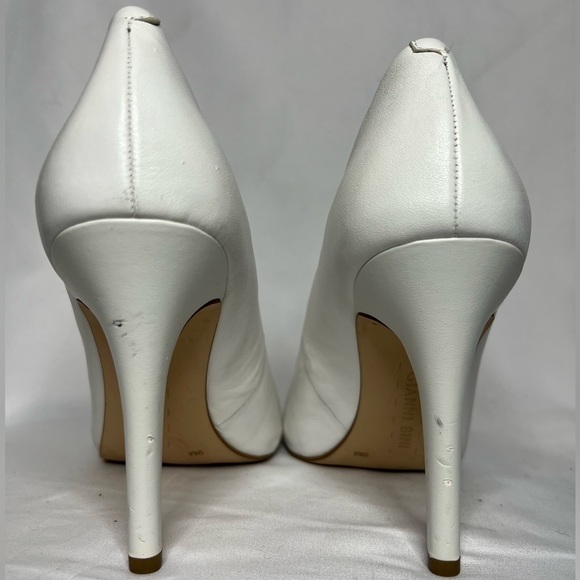 Gianni Bini White Leather Heels - Picture 4 of 7